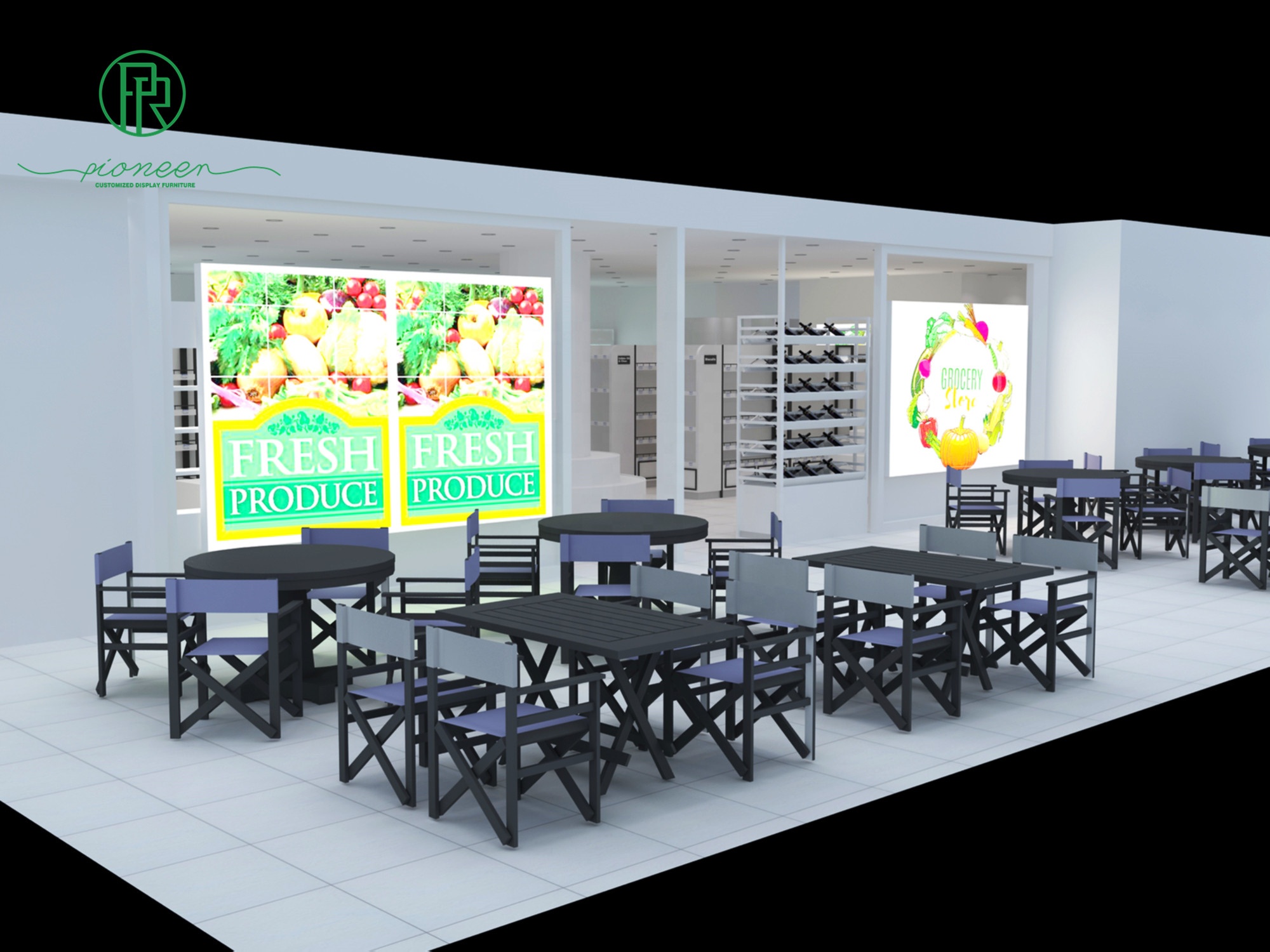 Мебель для магазина витрины барные стойки кассовые зоны