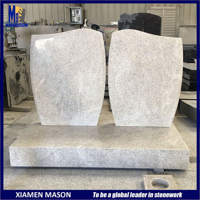 Cheap Price Hunan White Marble Memorial Stone for Graveyard Headstone