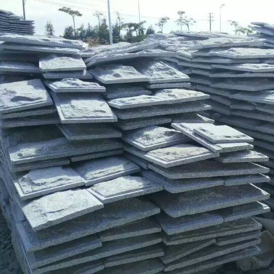 Dark Grey G654/G604/G623 Granite Mushroom Stone for Outside Wall Cladding