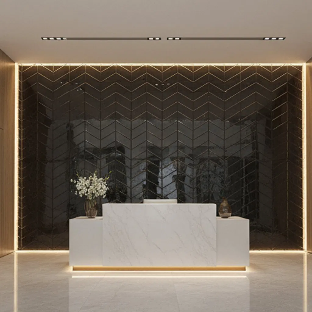 European Gray Diagonal Stripe Pattern Fused Glass for Traditional Interiors