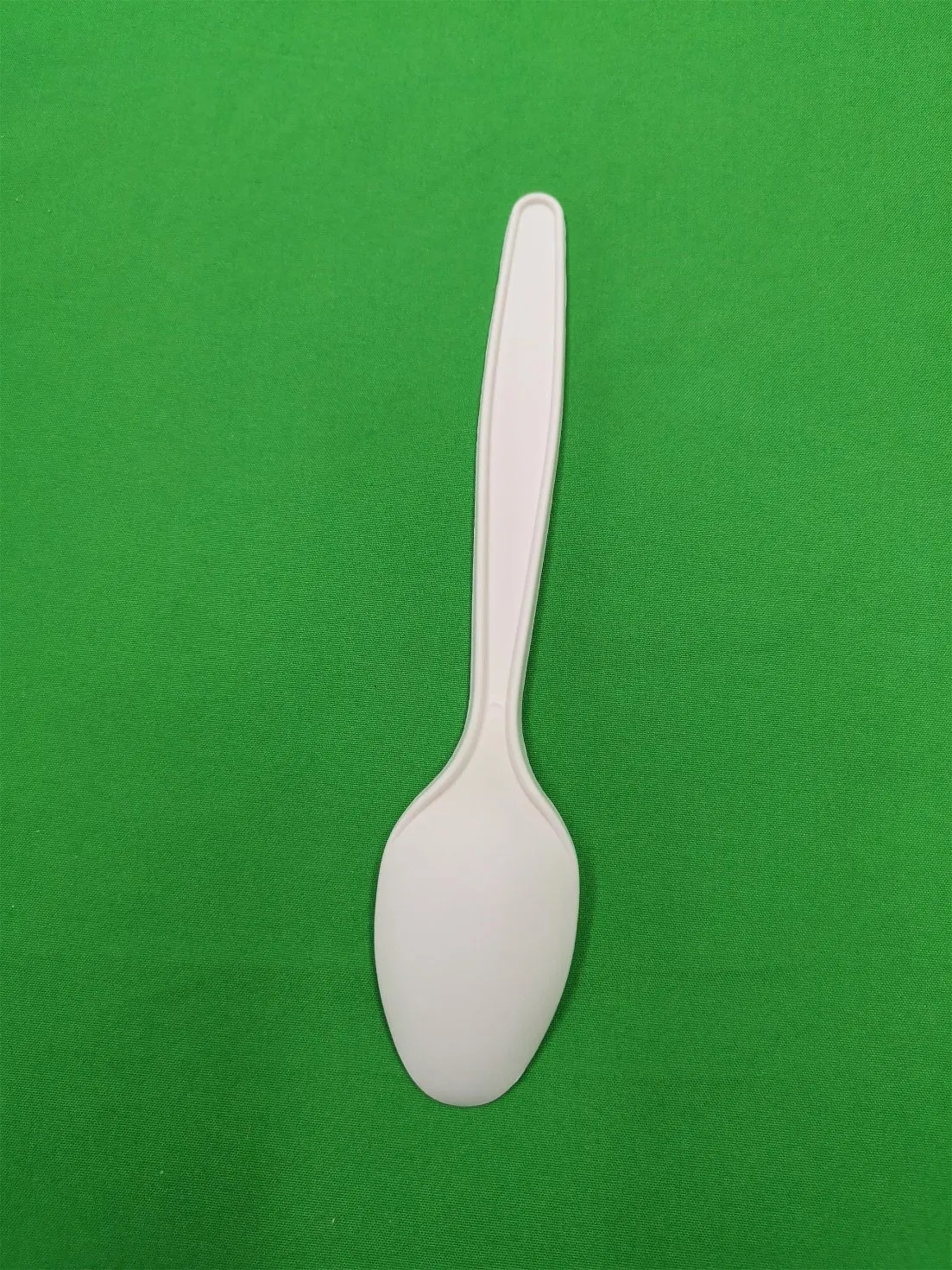 Disposable Spoon, Biodegradable, Made of Cornstarch, White, 16cm