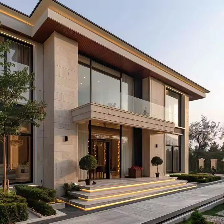 Modern Simple Italian Style Custom Glass Tempered Hollow Sandwich Factory Direct Door & Window Accessories