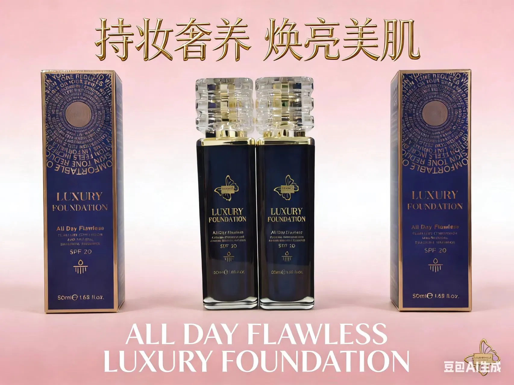 Dizao Luxury Foundation Flawless Complexion and Natural Beautiful Rediance SPF 20