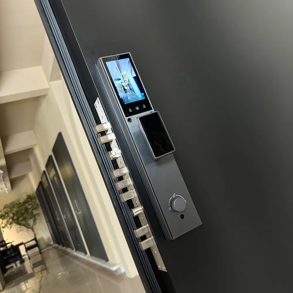 Входная стальная дверь с защитой от взлома, имитация меди