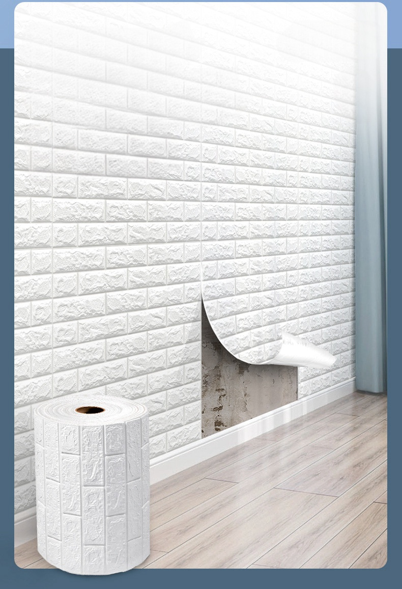 3D Marble Peel and Stick Self Adhesive Sticky Bathroom Wall Paper Wall Sticker Tiles