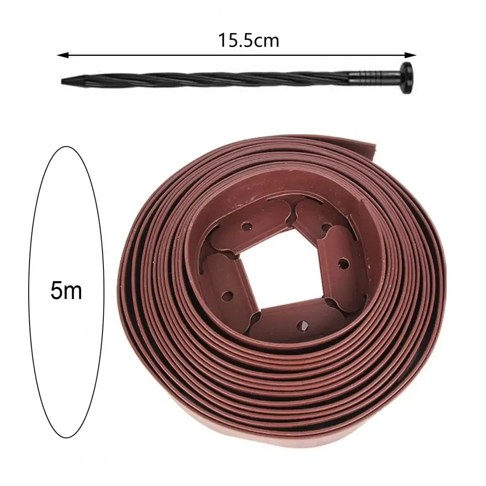 1 Set Lawn Fence Practical Non-Breakable Good Flexibility Flowerbed Supply Garden Paths Border Courtyard Supply