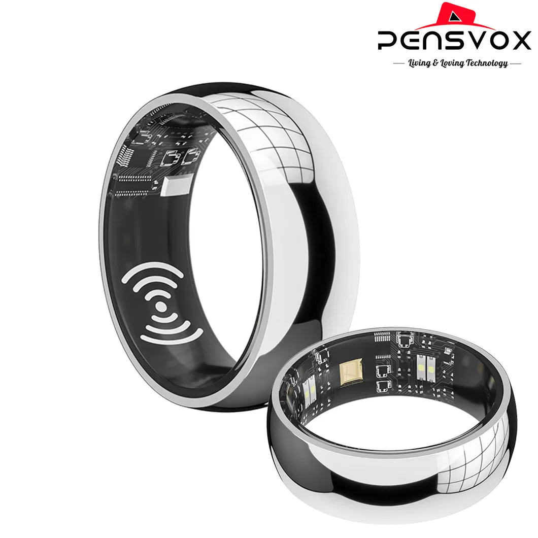 for Men High End Stainless Steel Circference 20 # 59.6mm Smart Bracelet Rings with APP Monitoring
