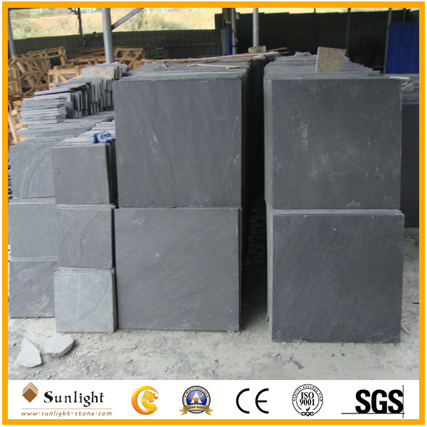 Natural Split Surface Black Culture Stone Slate for Flooring /Roof Tiles