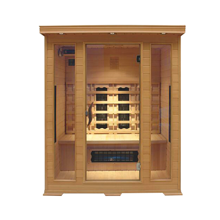Портативная сухая сауна на 4 человека из массива дерева