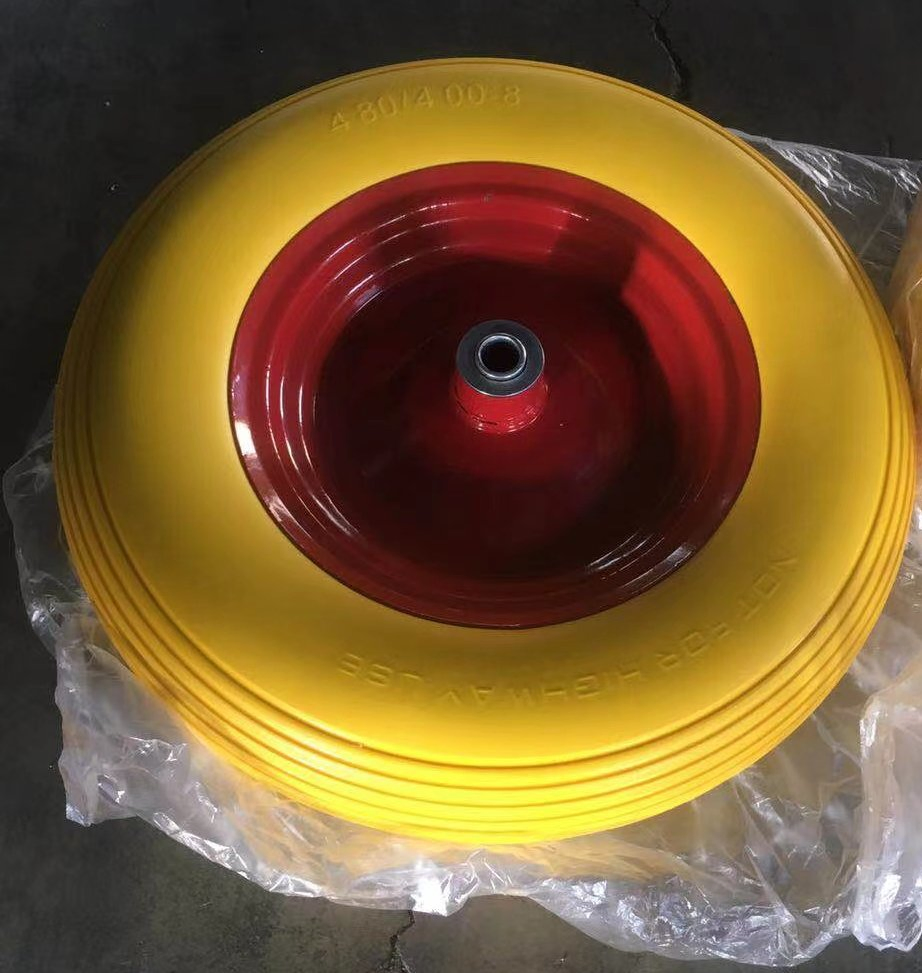High Quality Wheelbarrow Wheel Solid Foam Tool Cart Wheel 400-8PU Wheel