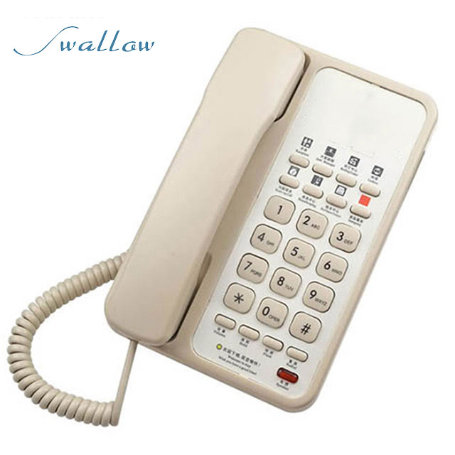 Cheap Hotel Telephone Phone for Star Hotels with Customized Logo or Brand Swallow