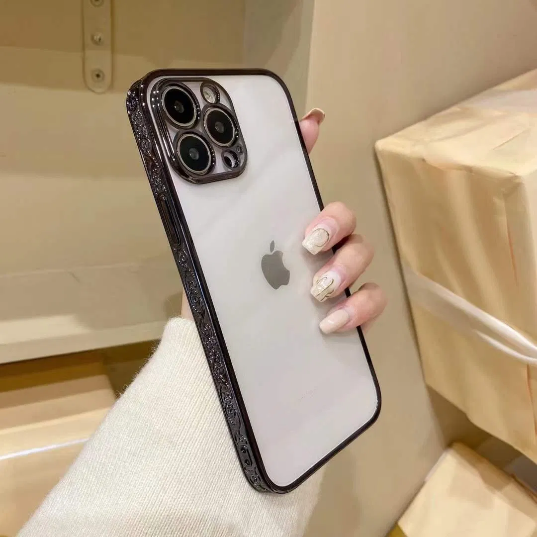 Чехол для телефона Luxury Embossed TPU с защитой камеры