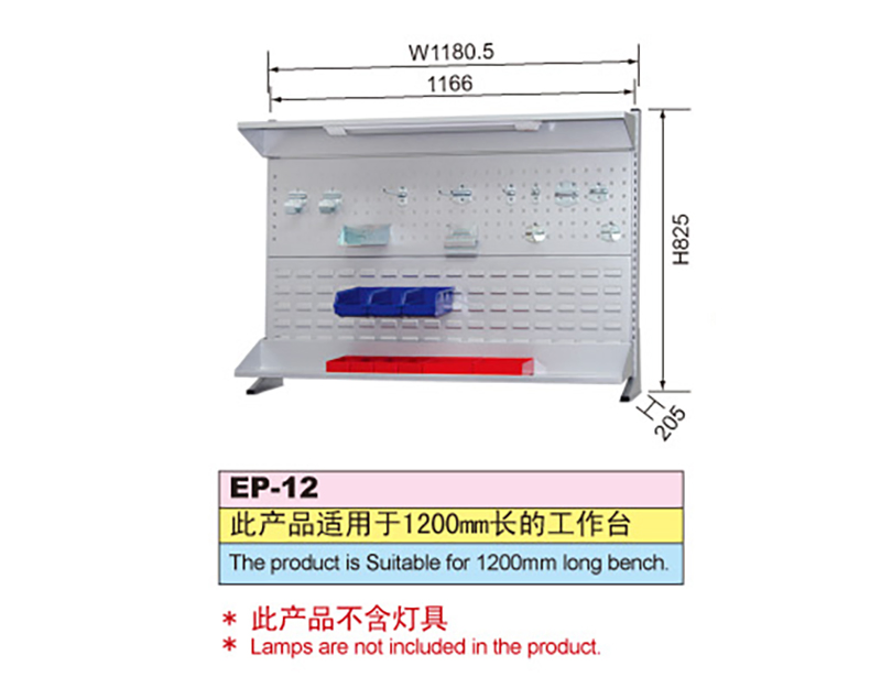 1.2 Meter Steel Industrial Moveable and Folding Workbench with Tool Cabinet