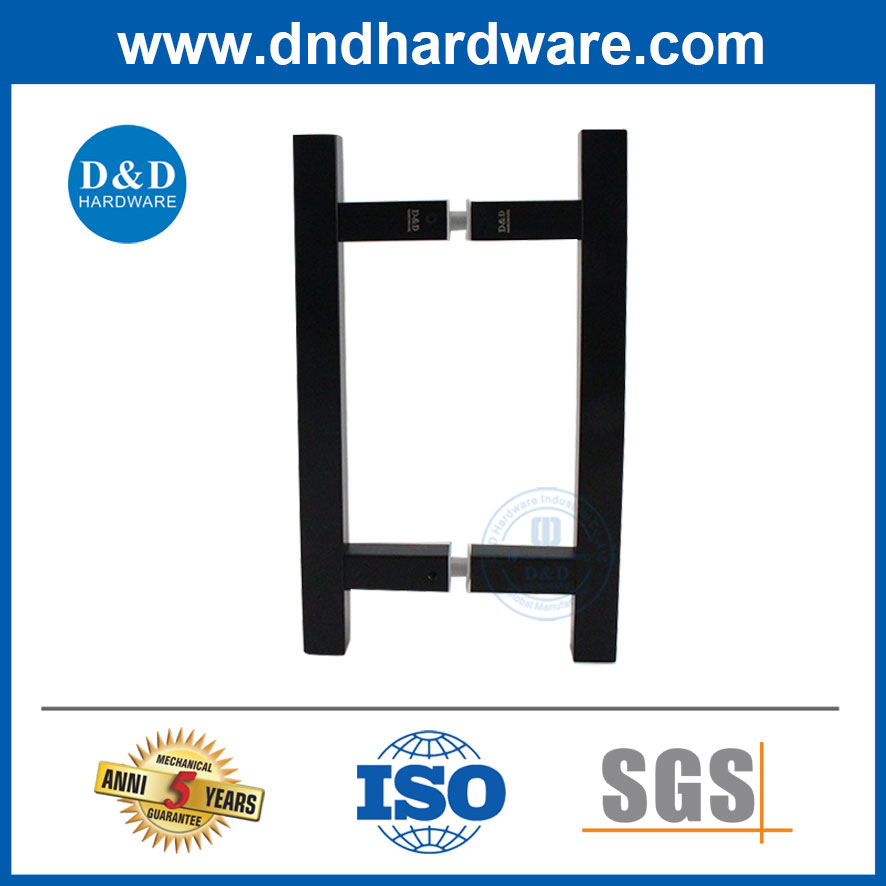 Commercial Stainless Steel Square H Type Door Pull Handle for Entrance Door