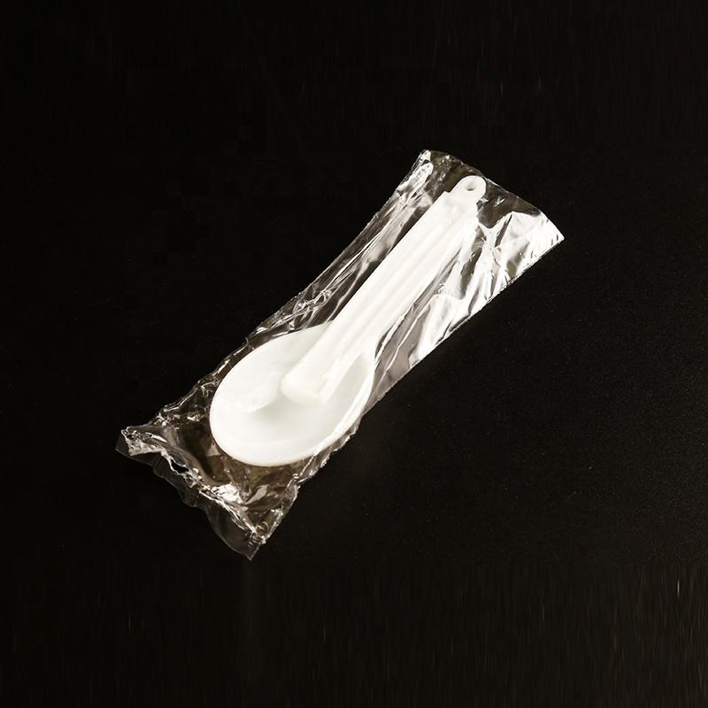 Best Selling Foldable Disposable Plastic Spoon Cake Salad Spoon Plastic Cutlery
