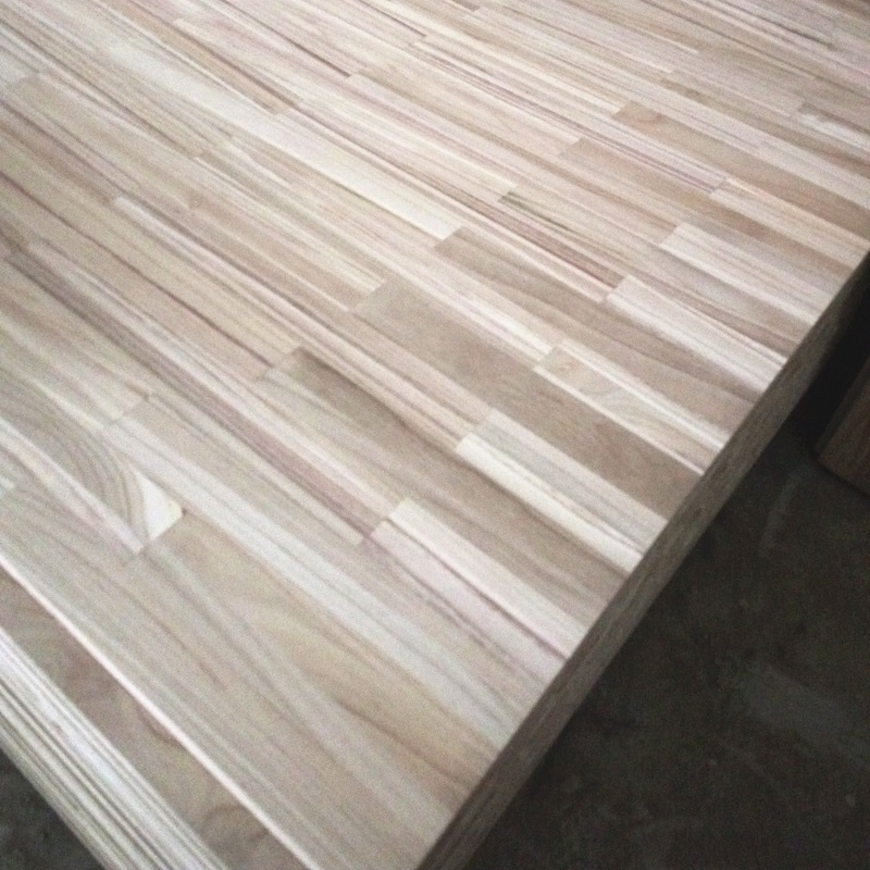 Low Price and Solid Finger Joint Wood Board Paulownia Panel for Coffins
