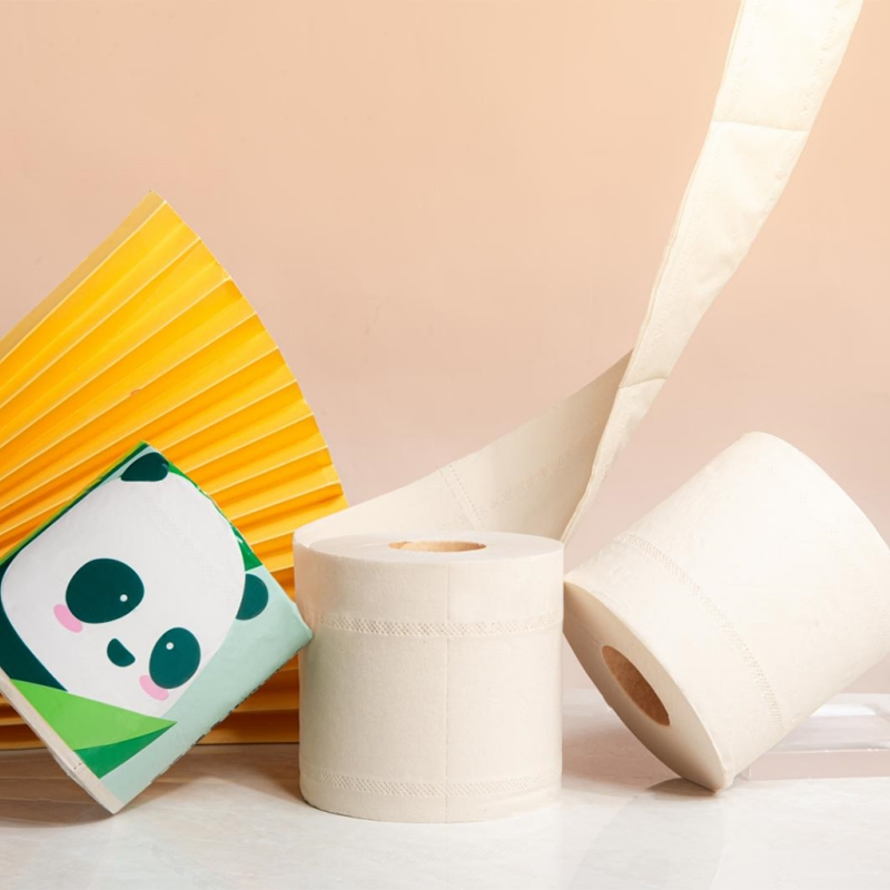 Antibacterial Printed Wholesale Hygienic Bamboo Toilet Jumbo Roll Tissue Paper for Bathroom