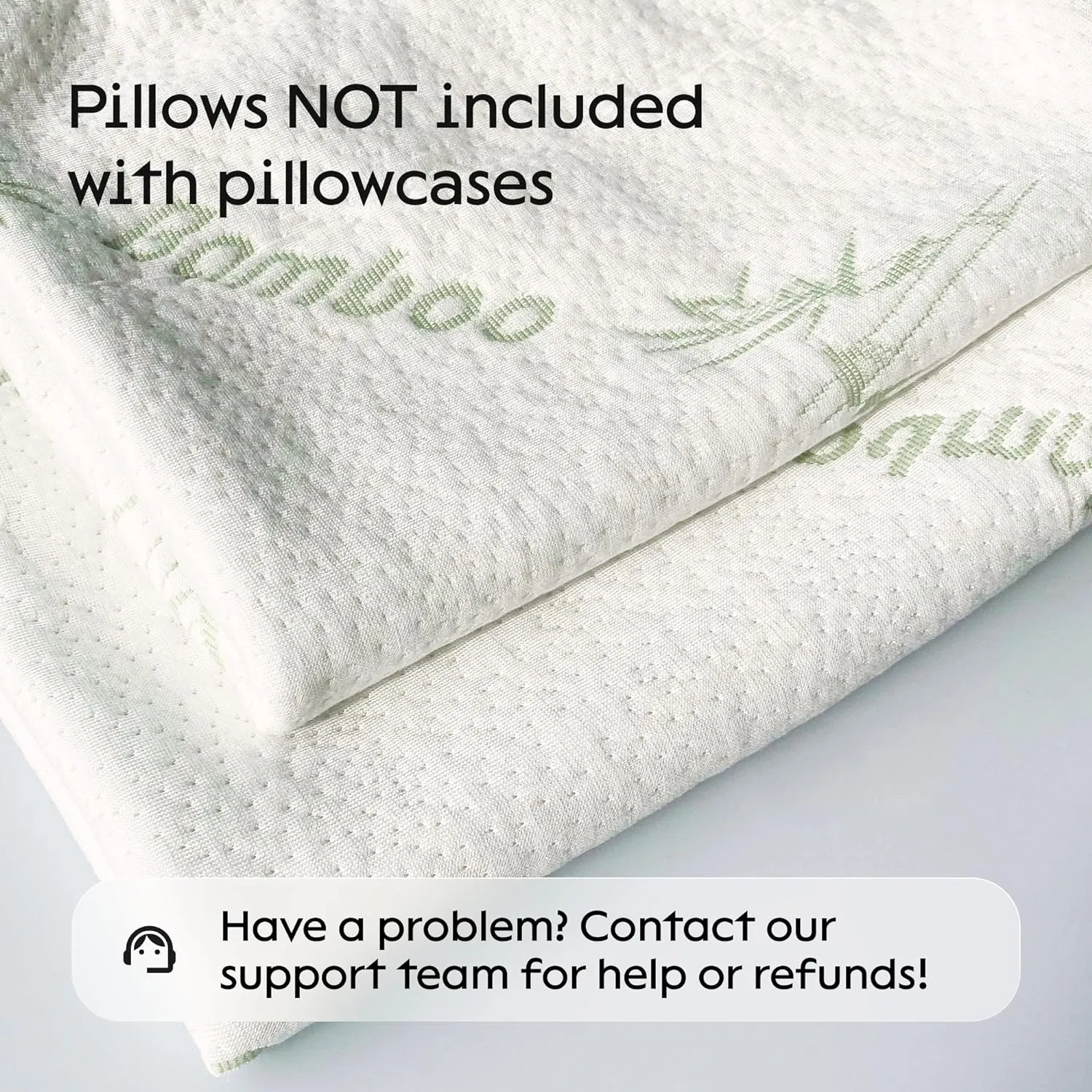 Premium Cooling Waterproof Bamboo Pillow Protector with Zipper