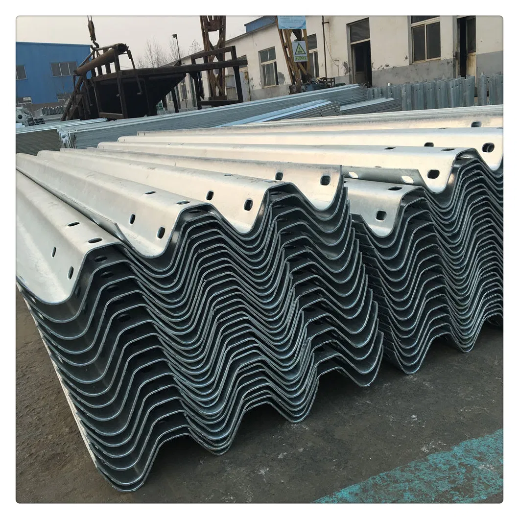 Professional Road Traffic Safety Barrier Three Beam Corrugated Thrie Beam Guardrail
