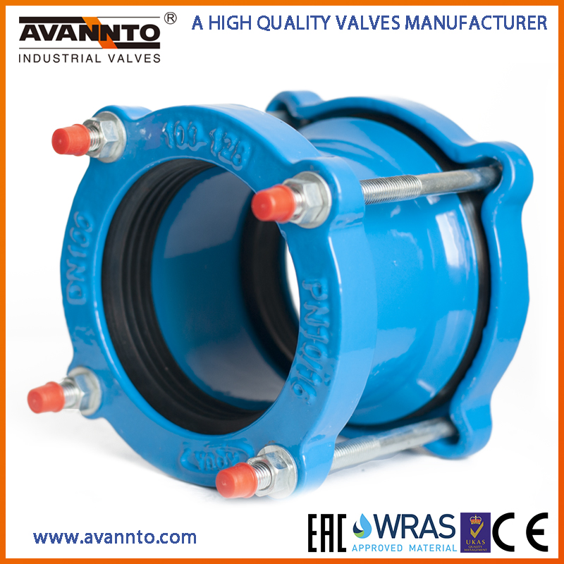 Wide Range Ductile Cast Iron Pipe Fittings Universal Coupling