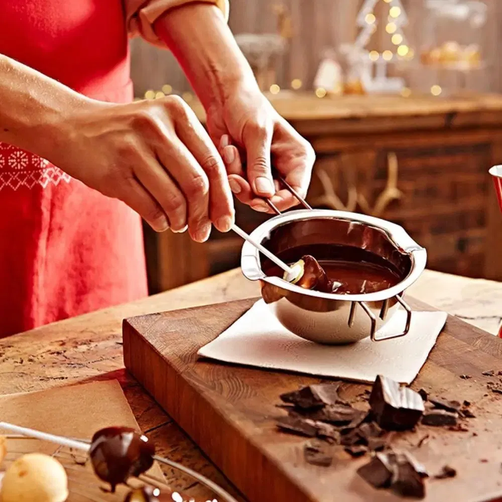 Универсальная пароварка из нержавеющей стали для шоколада и сыра