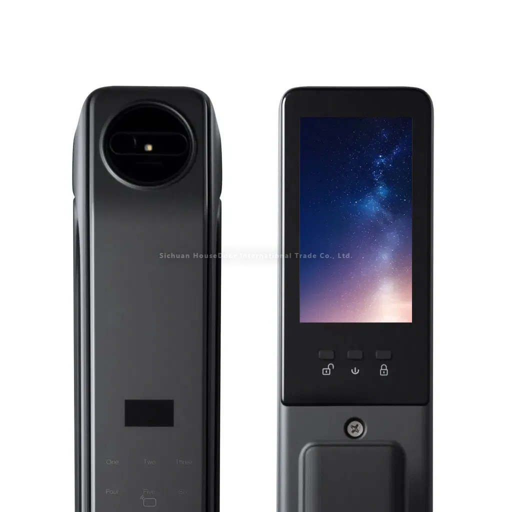 Smart Fingerprint Door Lock: Keyless Entry with Wi-Fi Bluetooth, Touchscreen Keypad, Auto-Lock, Voice Control for Alexa Google Home, Anti-Theft Alarm & Easy Ins