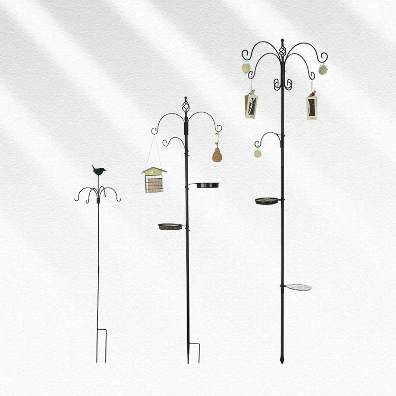 Garden Hook Plant Hook and Flower Hook with Shepherd Hook Design Made of Rust Resistant Metal for Outdoor Decoration