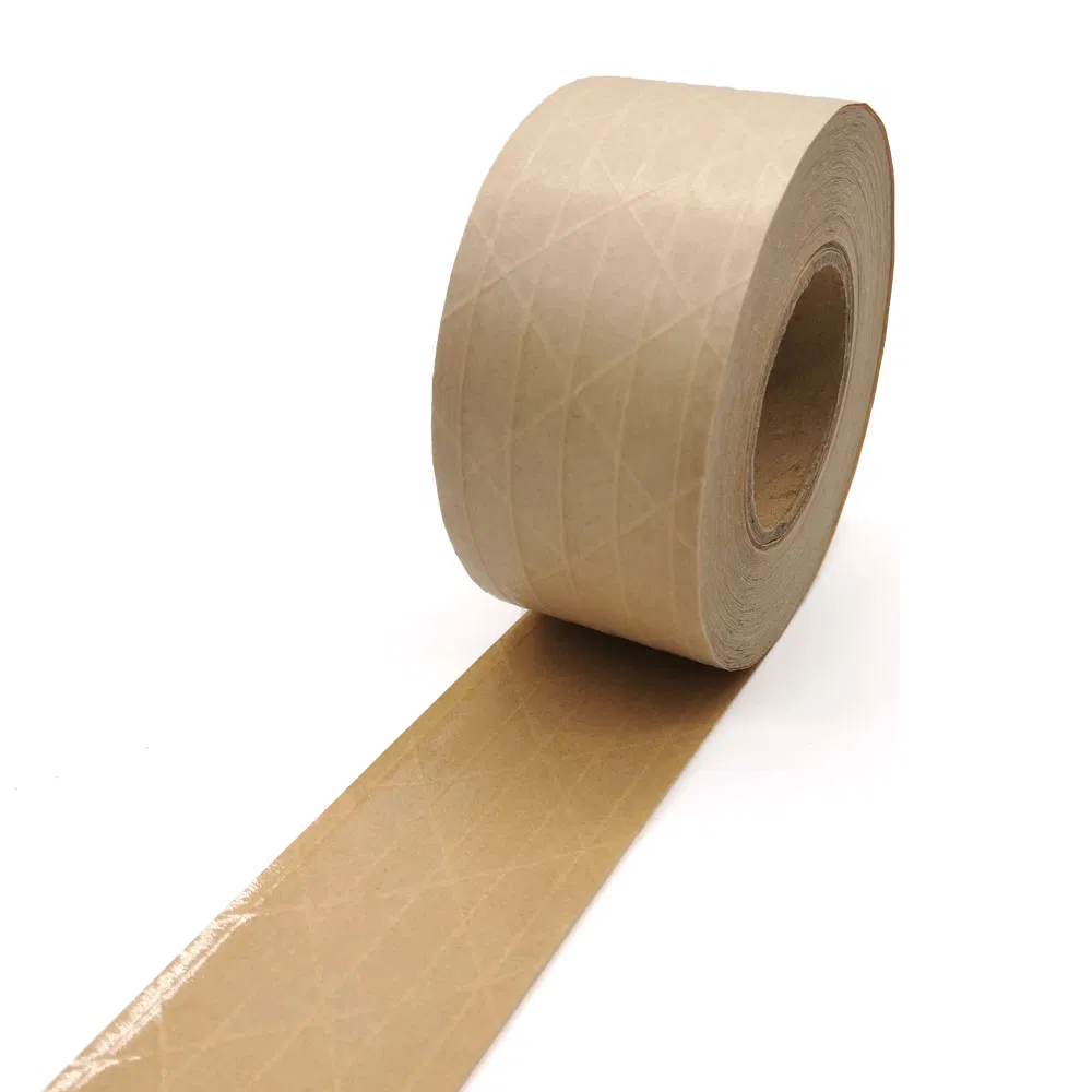 Imported Wood Pulp Raw Materials No Logo Writable Kraft Paper Tape