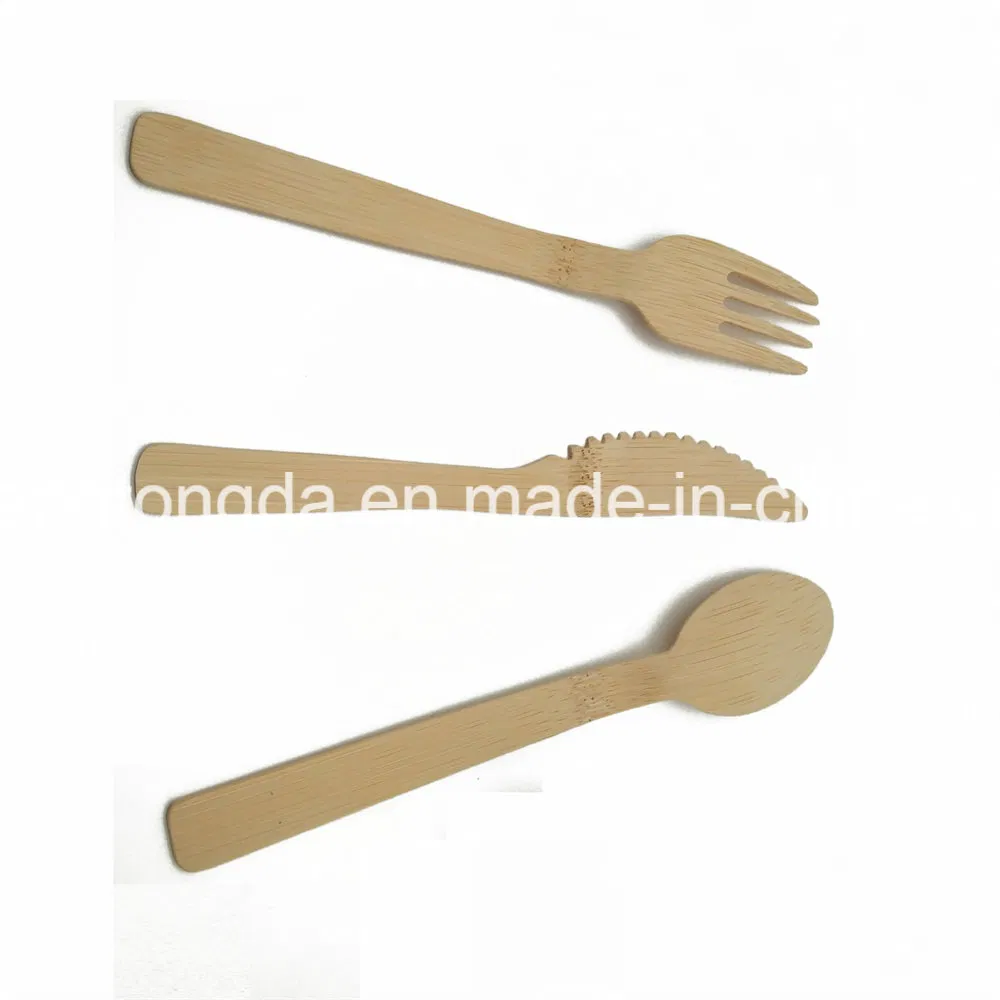 Disposable Wooden Bamboo Fork Spoon Knife Bamboo Cutlery