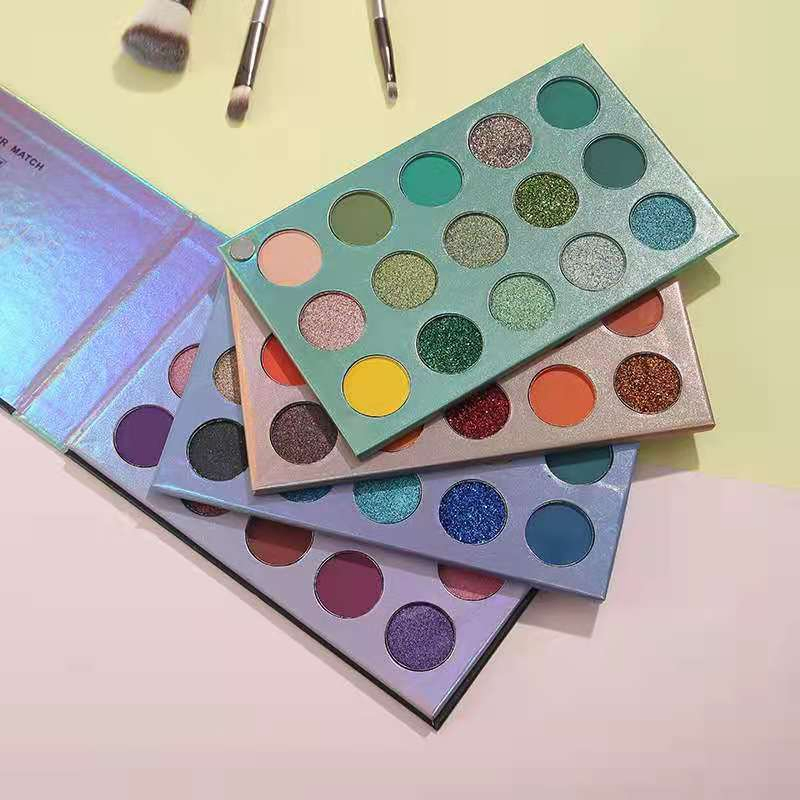 Hot Sale Rotating 60-Color Factory Private Label Custom Eyeshadow Palette with High Pigment