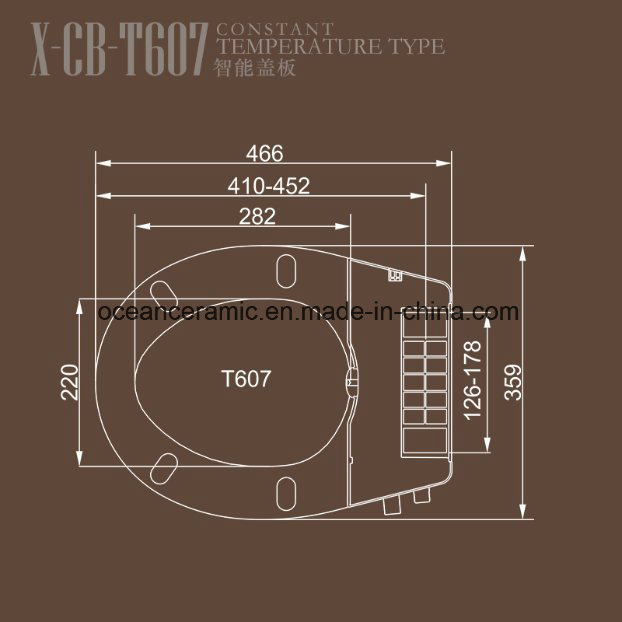 Ts-1001b Round Shape, Small Toilet Seat, Non-Electronic Bidet Seat Cover