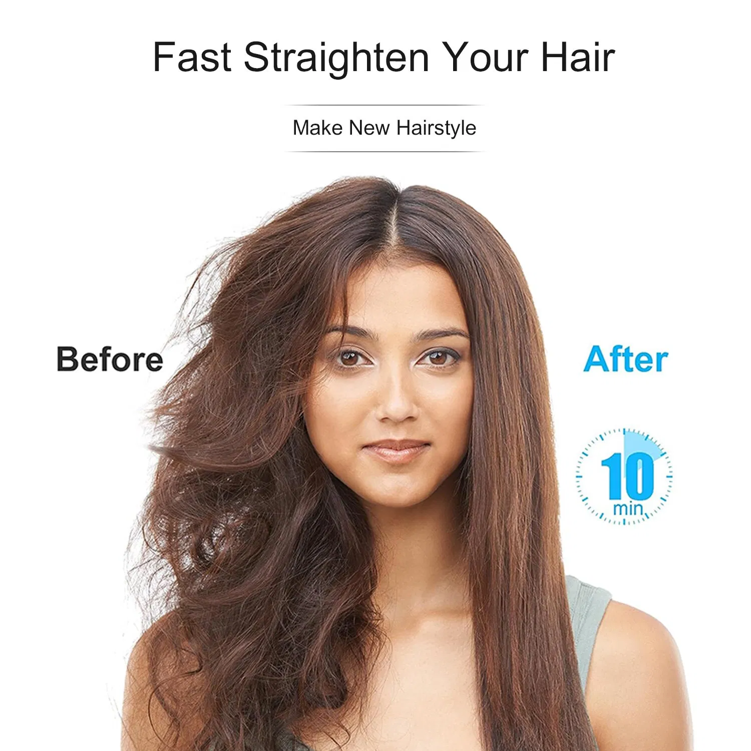 Wide Plate Hair Straightening LED Professional Hair Straightener