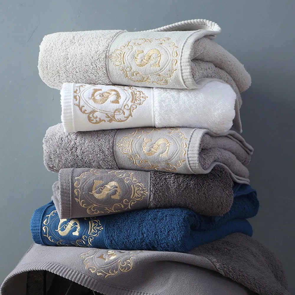 5 Star Hotel Custom Logo Show Gym Bath Towel Set