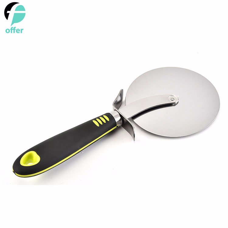 Pizza Cutter Wheel, Food Grade Non-Stick Stainless Steel Safety Blade - Ergonomic Penguin Handle with Non-Slip Rubber Coating for Easy Grip. Cuts Through Crust