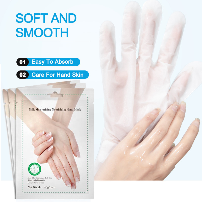 Cotton Sheet Mask for Female Moisturizing Nourishing Herbal Ingredients Dry Skin Whitening Rose Lavender Hand Mask