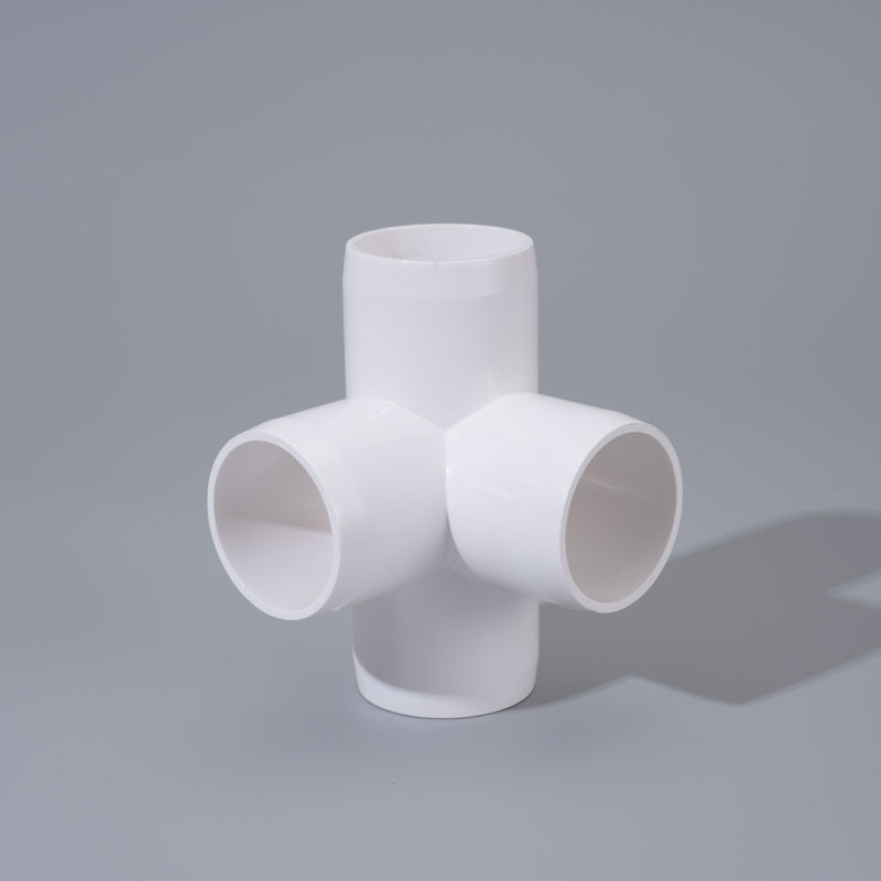 UPVC Plastic Rigid Cross Pipe Fitting for Water Treatment & Water Supply Systems