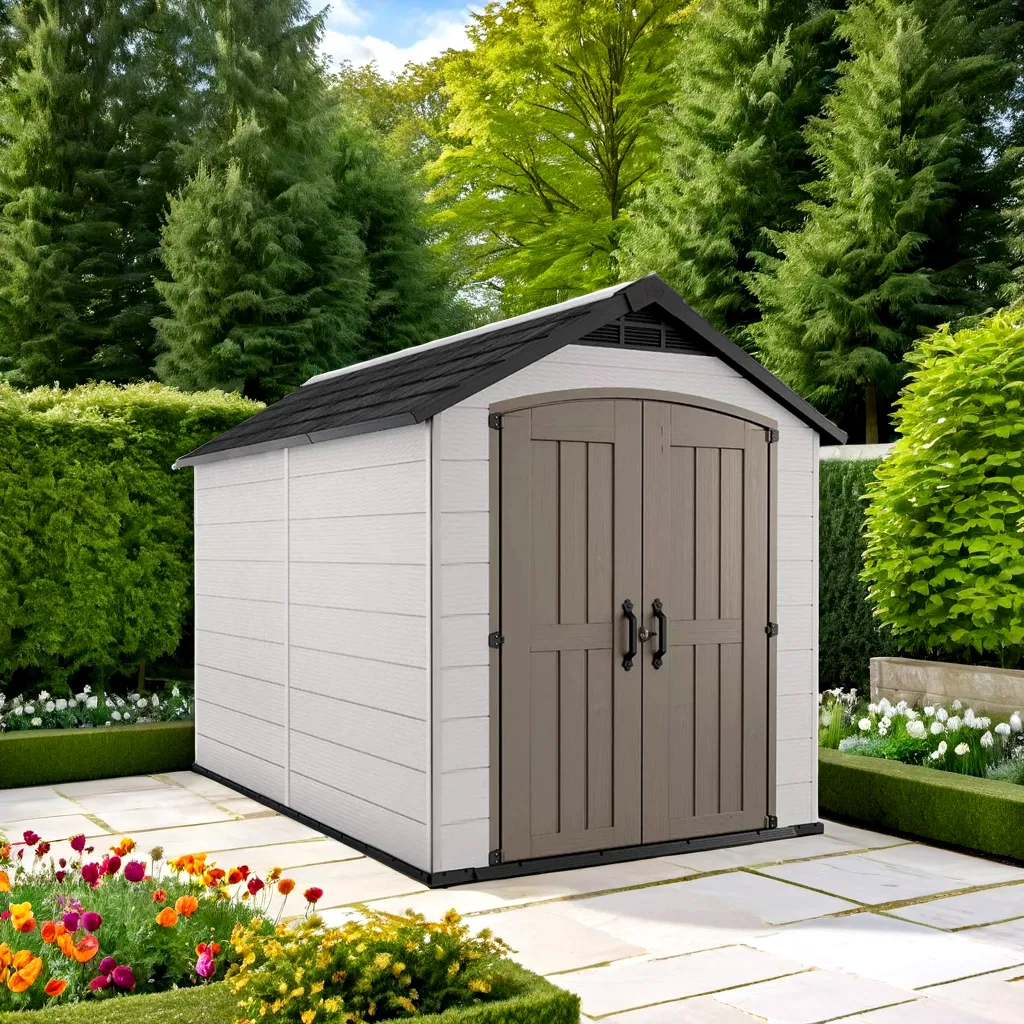 Best-Selling Dominica HDPE Plastic Rainproof and Customizable Storage Shed