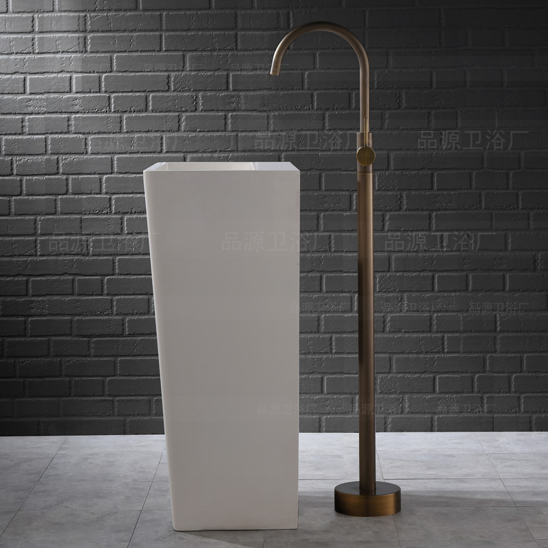 Floor-to-Ceiling Bathtub Faucet Column Plate Vertical Faucet Plus Custom Faucet