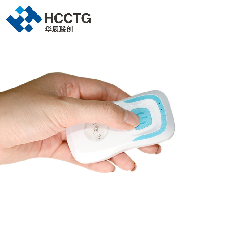 NFC Mini Portable Card Reader 1d/2D Bluetooth+2.4G Barcode Scanner+Smart Card Reader (HR58BD)