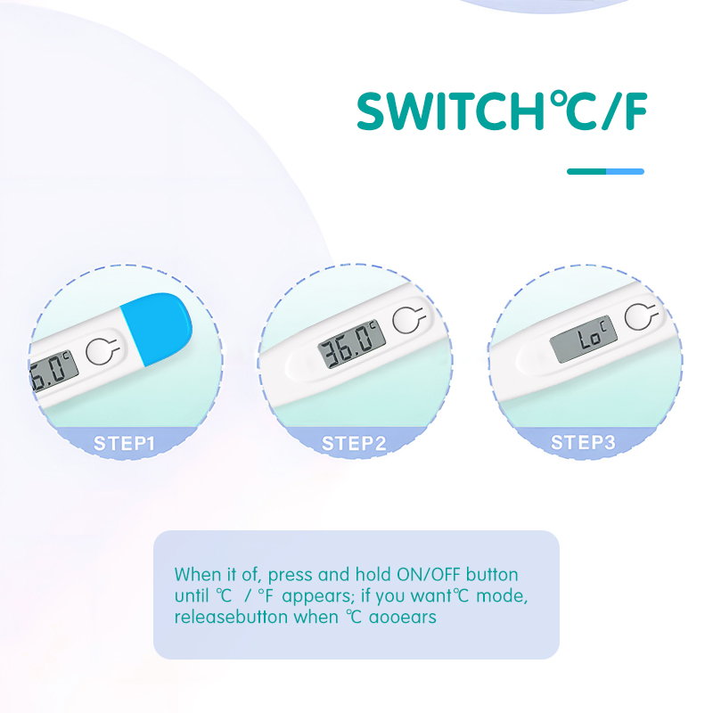 OEM Mini Digital Portable Thermometer Clinical Home Use with Beeper Function