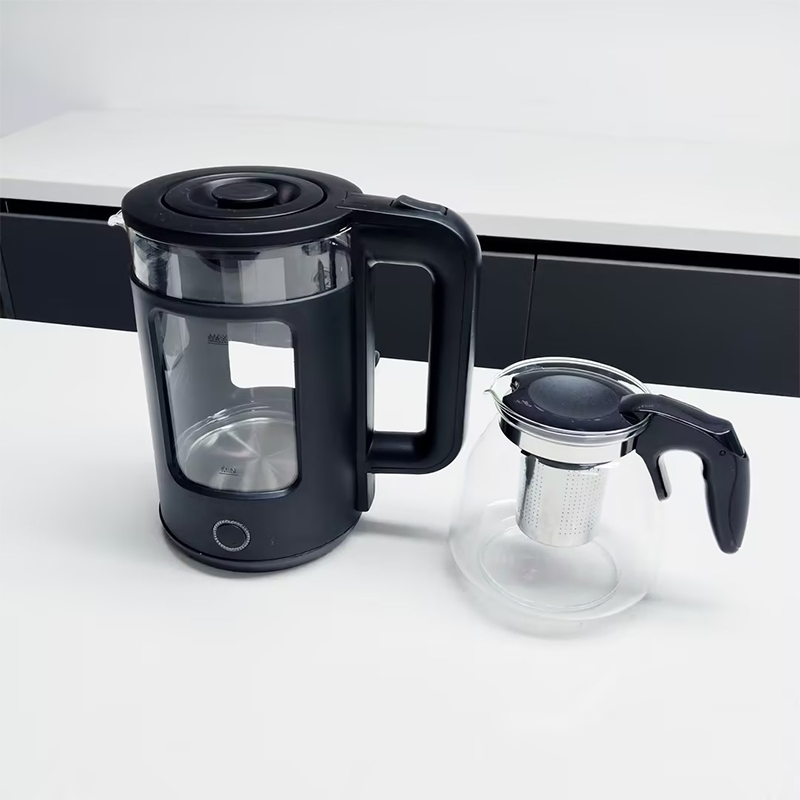 Kitchen Appliances Tea Maker Set 2 In1 Electric Kettle with Glass Tea Pot