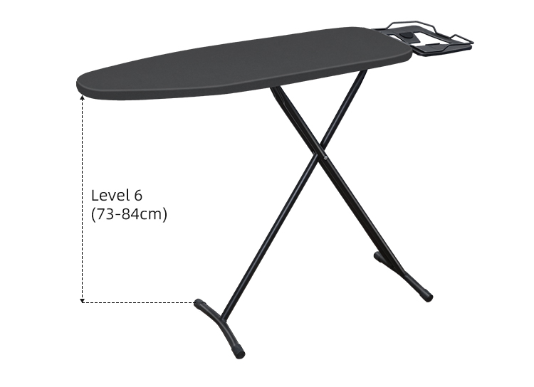 Customized Design Hotel Adjustable Ironing Board Square Tube Foldable Ironing Board with Steam Iron Stand