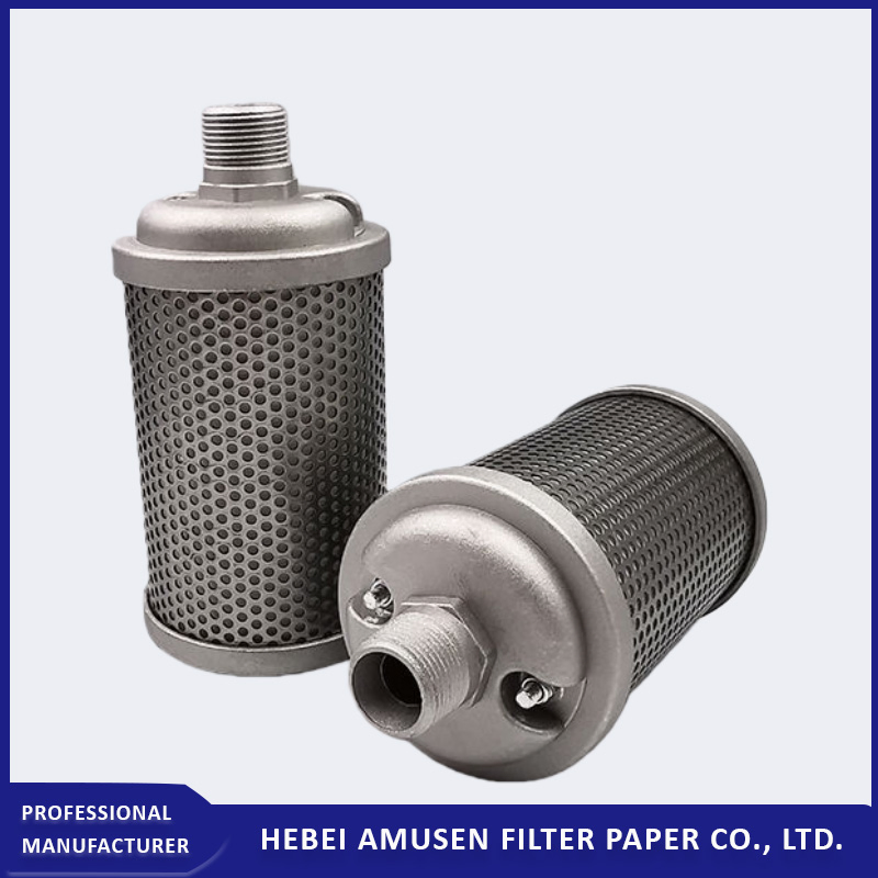 Глушитель шума для выхлопа и вакуумных насосов