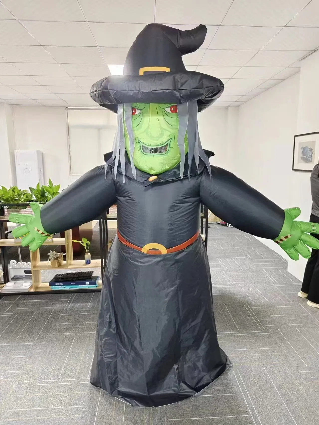Boyi Inflatable Advertising Witch Halloween Decoration Inflatable Walking Mascot