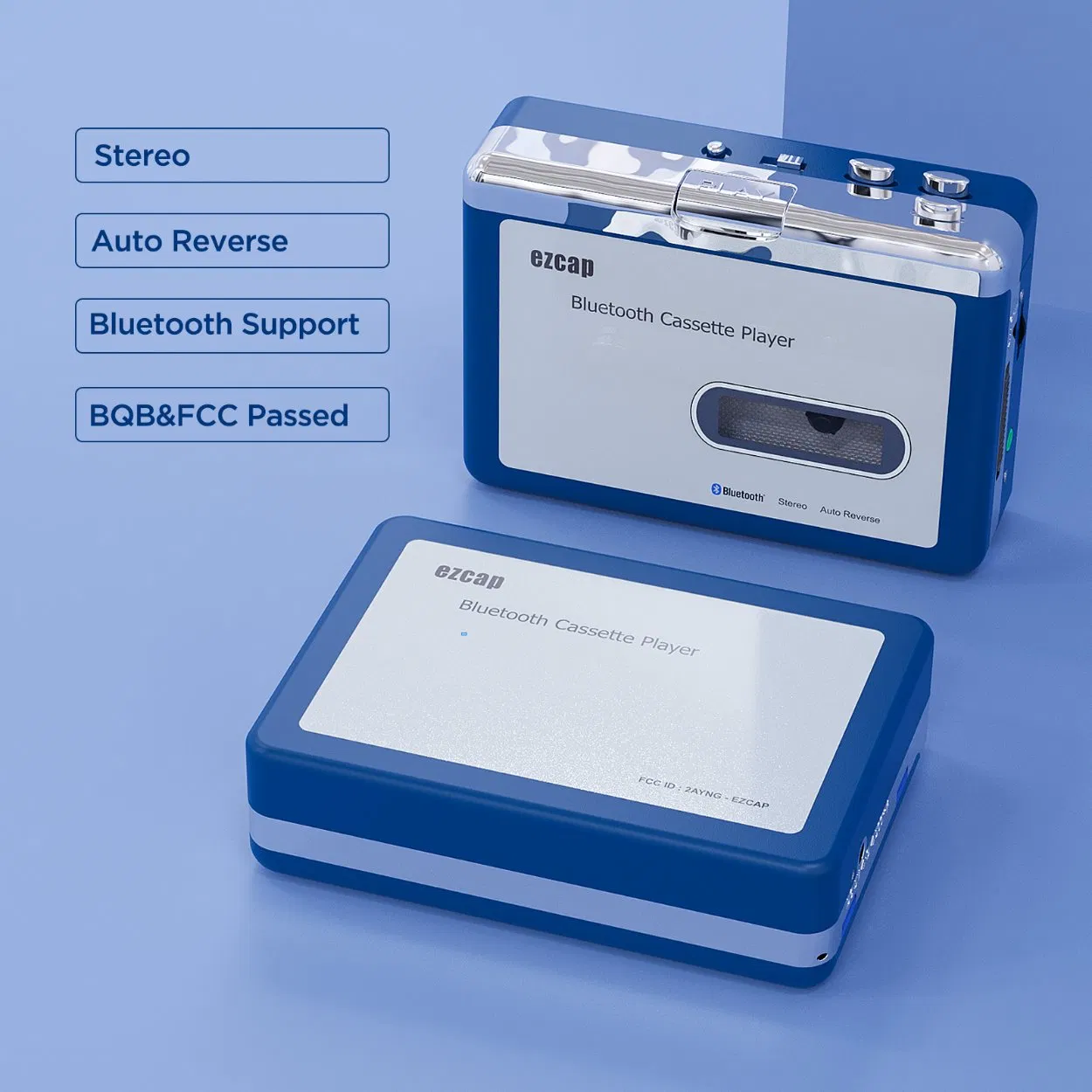 Ezcap215 Bluetooth-плеер для кассет с автореверсом