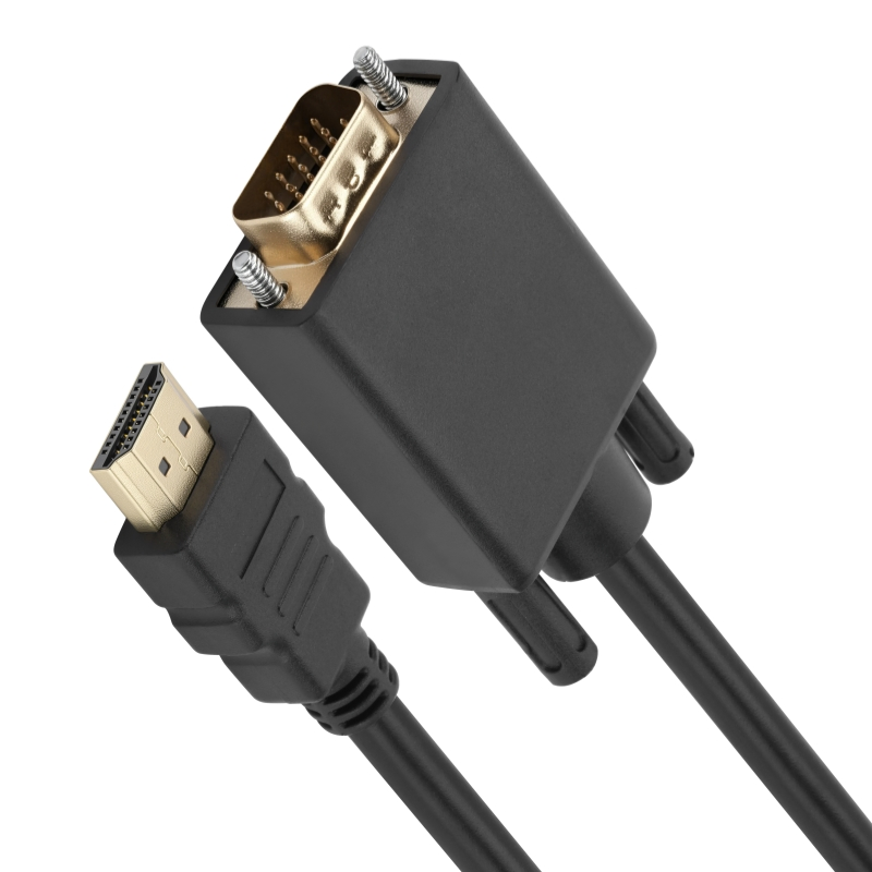 Кабель HDMI-VGA 1080P, 1.5 м