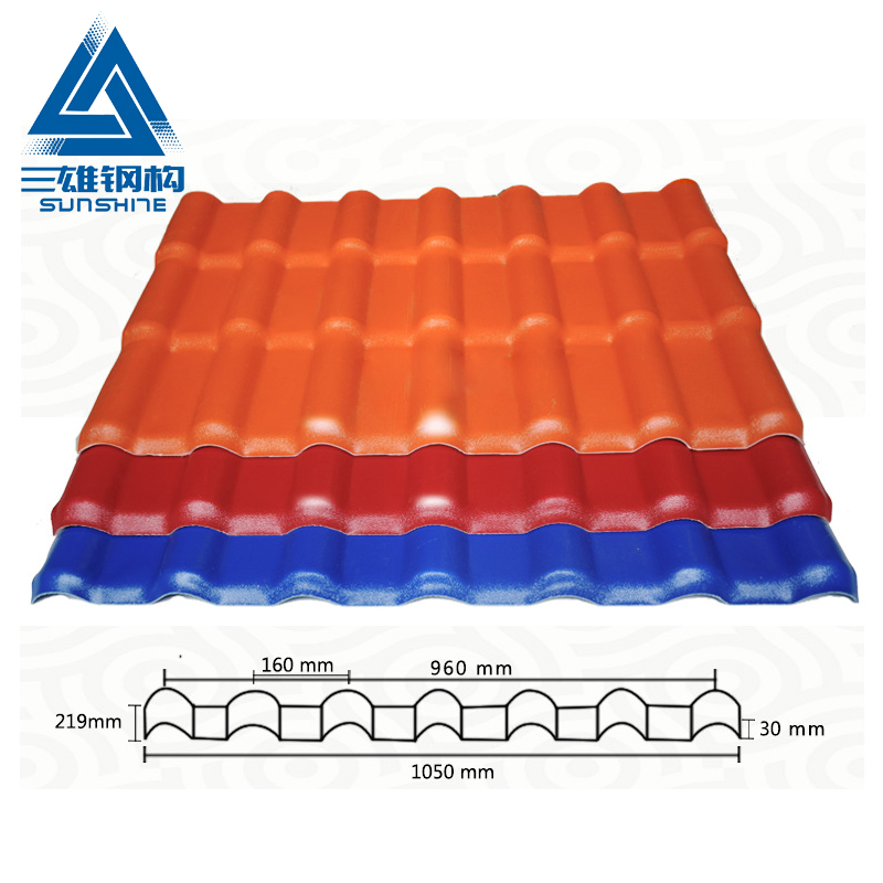 Synthetic Color Roofing Sheet Material Resin Roof Tile