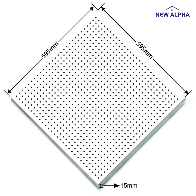 Wholesale Price Acoustic Gypsum Ceiling Tiles for Ceiling and Wall Partition