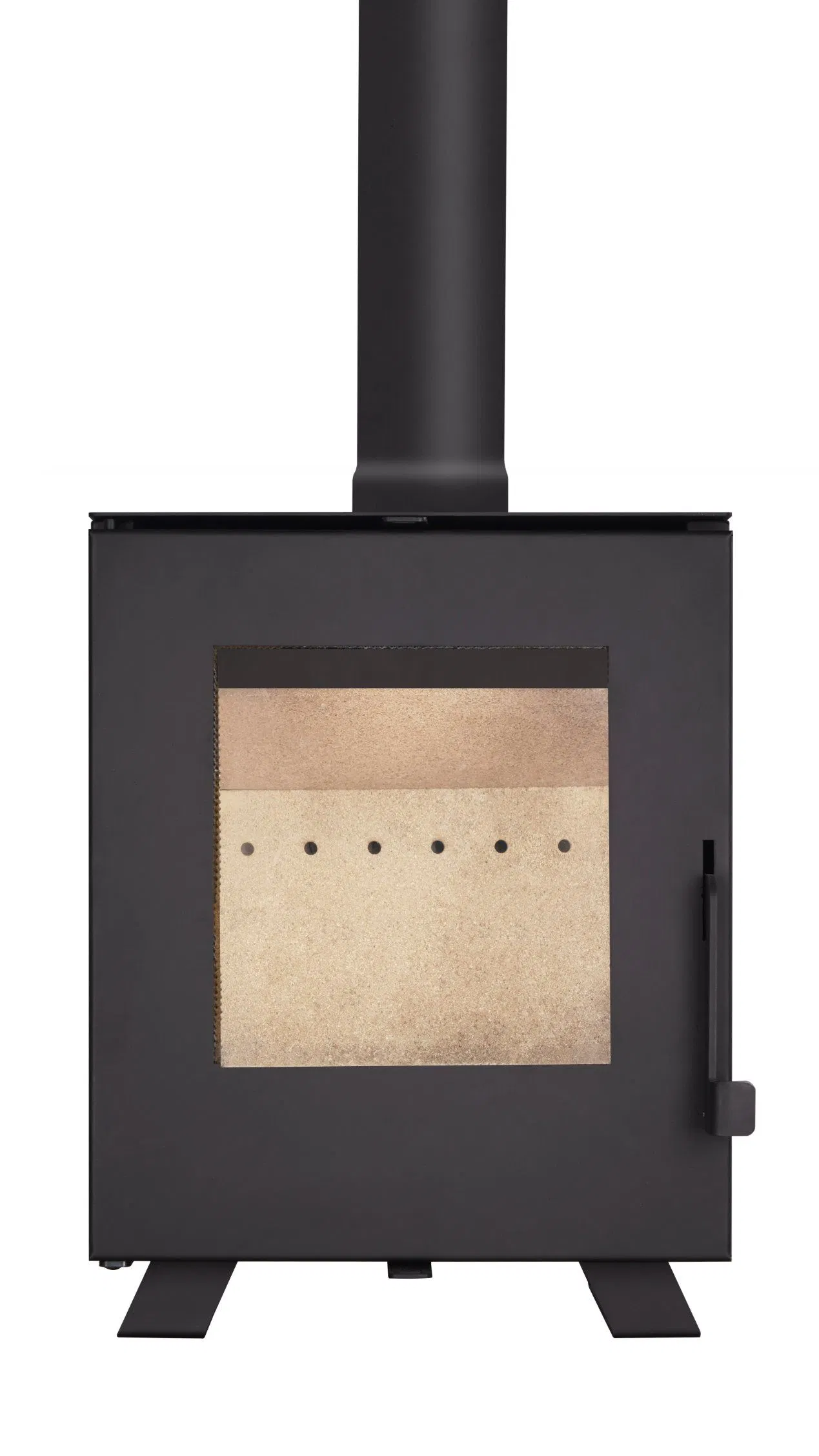 Black Indoor Kitchen Ware Fireplace Household Wood Burning Stove Hot Sale QC-R01