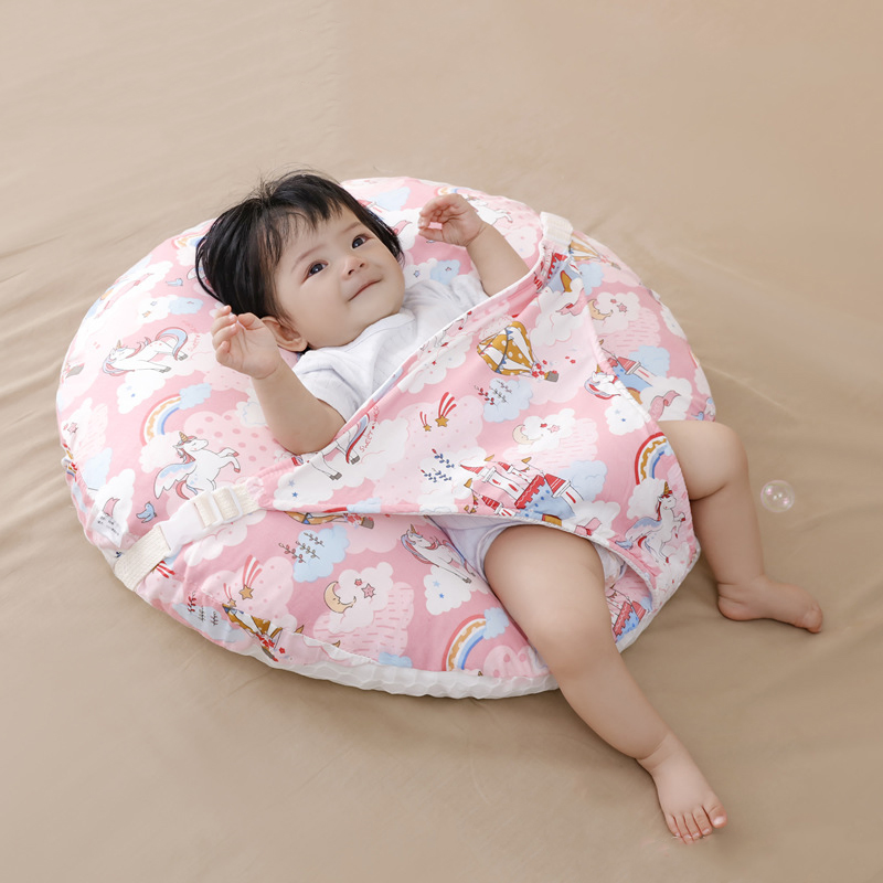 Adjustable Breastfeeding Nursing Support Pillow with Fastening Strap Cotton Cover Ages 0-3 Years OEM